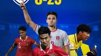 Catatan Penting Kemenangan Timnas Indonesia U-23 atas Brunei Darussalam: 6 Gol 'Semu' Jens Raven