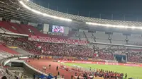 Spanduk Penuh Semangat Iringi Langkah Timnas Indonesia U-23 Hadapi Malaysia: Ini Tentang Harga Diri!